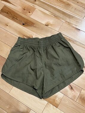 Adidas x Ivy Park Olive Green Athletic Shorts